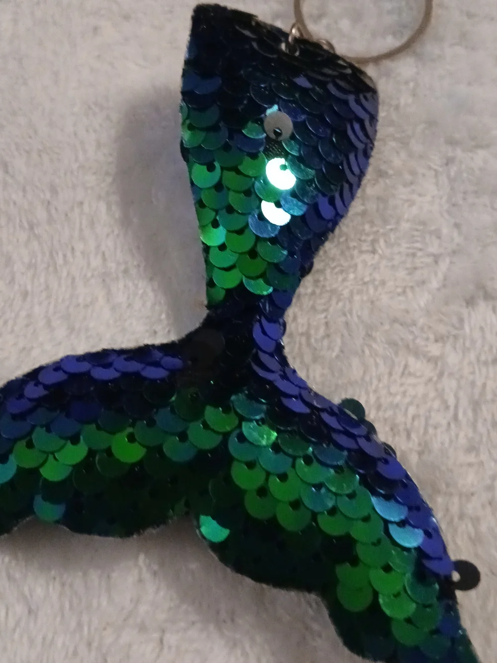 SEQUIN BAG CHARMS Mermaid Tail, Dolphin & Heart Keychain [YOU CHOOSE 1 or MORE!]